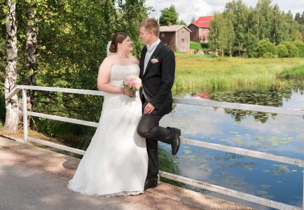 hääkuva rannalla